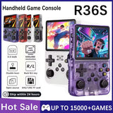 Retro Handheld Game Console R36S 3 5 Inch IPS Screen 64GB 128GB 256GB Portable Gaming Device with Built in Games