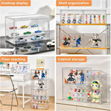 Acrylic Display Stand High Clarity Blind Box Organizer for Anime Collectibles Mini Figures Badge Holder Model Showcase Cabinet