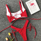 2026 High Cut Micro Thong Bikini Female Thong Bikinis Swimsuit Women Swimwear Two-pieces Bikini Set Brazilian Bathing Suit Swim