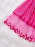 Sweetheart Limited Edition Pink Hearted Sleeping Dress Set-Lightweight sheer embroidered halter dress for sex home wear ZA825181