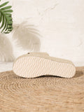 2026 Big Size 43 Summer Espadrilles Sandals Women Beach Vacation Mules Outdoor Slides Shoes Straw Weave Chunky Platform Sandals