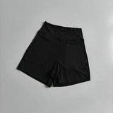 Women's High-Waisted Yoga Shorts with Pockets Quick-Drying Breathable for Summer Outdoor Training Running Pilates Fitness