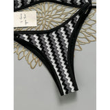2026 Striped High Leg Cut Brazilian Bikini Female Swimsuit Women Swimwear Two-pieces Bikini set Bather Bathing Suit Swim V8216