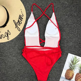 Sexy Deep V Neck Wrap Around Female Swimwear One Piece Swimsuit Women Backless Monokini High Leg Cut Bathing Suit Swim Beachwear