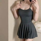 Women Sexy Halter Backless Slim V-neck  Mini Dress Smooth  Allure Pleated Micro MINI Dress Fashion Uniform Party Night Outfits