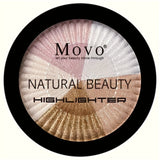 2pcs 5 Colors Highlighter Powder Palette With Pearly Shimmering, Shimmer Glitter Highlight Contouring Palette,