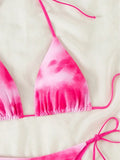 Tie Dye Bikins 2025 Mini Micro String Bikini Women Swimwear Female Swimsuit Two Pieces Bikini Set Halter Bathing Suit Swim Lady