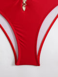 Halter Cut Out High Waist Bikini Female Swimsuit Women Bandeau Swimwear Two-pieces Bikini set Bather Bathing Suit Swim Beachwear