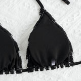 2026 Triangle String Bikinis Women 3 Pieces Swimwear Female Sexy Padded Swimsuit Bathers Bathing Swimming Swim Suit Beachwear