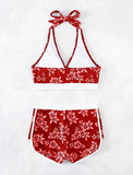 2026 High Waist Bikinis Women Padded Halter Swimwear Female Sexy Sporty Swimsuit Bathers Bathing Swimming Swim Suit Beachwear
