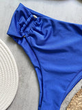 Shiny Sparkling U Shaped Female Swimsuit High Waist Bikini Women Swimwear Two-pieces Bikini Set Pool Bathing Suit Swim Beachwear