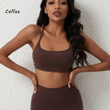 DIAS FIT JOY New style cross back yoga bra Plus Size removable chest cushion sexy back sports vest fitness running gym