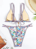 Floral Printed Bikinis 2026 Brazilian Bikini Women Swimwear Female Swimsuit Two-pieces Bikini Set Bathing Suit Swim Beach Wear