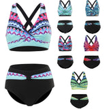 Fashion Swimsuit Set Women's Bikini Sets Sexy Summer Beach Holidays Two Piece Swimwear Swimming Clothing Beachwear