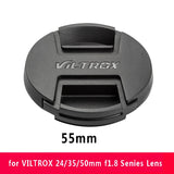viltrox lens front and rear covers are suitable for 23mm/33mm/56mm/67mm/72mm/85mm/24mm/35mm/50mm/13mm lenses