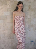 Foridol Floral Printed Boho Summer Long Dress Women Bowknot Strapless Midi Beach Vestidos 2025 Elegant Straight Sleeveless Dress