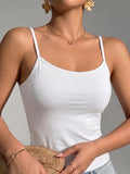 1Pcs Women Padded Camisole Tank Top Solid Basic Sport Sleeveless Vest Comfort Daily Ladies Wireless Bralette