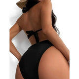 S - XL Underwired Cut Out Halter Women Swimwear One Piece Swimsuit Female Monokini High Cut Bather Bathing Suit Swim Lady V4418