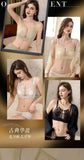 MOYISU Grande Taille Ultra Thin Bra Sheer Lingerie High Bust Anti Sagging Support Push Up Sexy Summer Bralette Large Cup Women