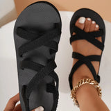 Women Leisure Wedges Sandals Summer Platform Shoes Light Weight Soft EVA Sole Girls Beach Street Flip Flops Plus Size 41 Sandal