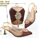 Doershow fashion BLUE Italian Shoes With Bag High Quality Italy Shoe And Bag set For wedding!   HGH1-11