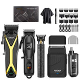 1/2/3/5-Piece Cordless Professional Men's Grooming Set Cordless Rechargeable hair Shaver trimmer Portable PrecisionTools