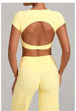 Sexy Hollow Out Backless Sports Shirts Women Shorts Sleeve High-strength Double-layer Stitching Without Chest Sports Tank Tops