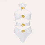 Sexy Starfish Bikini Set With Skirt Women Two-Pieces Swimsuit 2025 New High Fork Skirt Set Biquini Swimwear For Girl Clothing