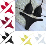 Summer Brazilian Bikini Set for Women Sexy 2 Pieces Set Push-up Swimwear Bandage Top Thong Bathing Suit Swimsuit Beachwear