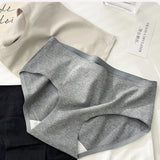 Pure cotton seamless underwear for girls mid-waist sweat-absorbent, breathable and anti-bacterial cotton crotch sports briefs