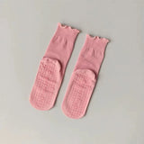 Women's Mid-Tube Cotton Yoga Sports Socks Summer Non-Slip Solid Color Breathable Anti-Fungus Fitness Edge Pure Cotton Socks