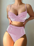2026 High Waist Bikinis Women Print Push Up Swimsuit Floral Swimwear Female Bathers Bathing Swimming Suit Summer Beachwear