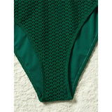 S - XL Deep V Neck Knit Fish Net Mesh Women Swimwear One Piece Swimsuit Female Monokini Backless Bather Bathing Suit Swim V7832