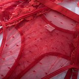 Toucheart Lace Sexy Skinny Babydoll Bodysuit Embroidery Erotic Private Adult Suit Solid Color Patchwork High Waisted Sexy Set