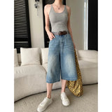 Sports vest U-neck slim fit camisole bottoming T-shirt