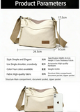 2026 New Women's Minimalist Solid Color Nylon Bag - Multi-functional, Casual, Waterproof & Portable Fashion Crossbody Bag