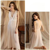 Large Sexy Night Dress Ice Silk Satin Sleepwear Female Nightgown Women Sleeping Dresses Plus Size Night Shirts