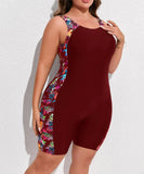 VigoJany 2026 Solid Patchwork Plus Size Swimwear Women Strapped Push Up Large One Piece Swimsuit Summer Chubby Bathing Suit