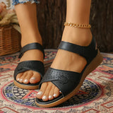 Summer Silver Thick Sole Sandals Women Comfortable Hollow Out Non Slip Platform Sandles Woman Hook Loop Soft Sole Casual Sandals