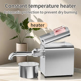 Electric Oil Press Machine,Cold/Hot Press for Home Use Automatic Oil Extractor for Peanut/Sesame/Sunflower Seeds,Stainless