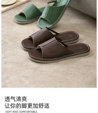 Big Size EU48 Indoor Slippers For Women Men Spring Summer House Shoes Soft Leather Anti-slip Open Toe Couples Home Floor Slides