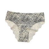1pcs Seamless Panties Ladies Leopard Print Sexy Underwear Zebra Stripe Briefs Ice Silk Panty Invisible No Trace Solid Underpants