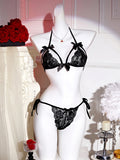 Sexi French Lace Bra And Panty Set Perspective Sex Erotic Costumes Lingerie Set Underwear Babydoll Dress Sexy Lingerie For Women