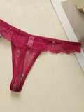 3 pairs of multi colored lace low waisted thongs sexy and hip lifting thongs, women's underwear C2770