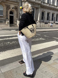 Foridol Cotton Linen White Long Pants Women Spring Summer Casual Wide Leg Pants Pantalones Elastic Waist Sash New Female Pants