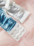 Plus size wireless bra Summer thin adjustable anti-sagging underwear set comfortable and sexy ultra-thin 4XL