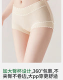 Women's Seamless Underwear, Plus Size Medium Waist Briefs, Breathable and Comfortable Cotton Crotch Panties