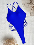 Extreme Mini Micro String Thong Female Swimwear One Piece Swimsuit Women Cross Backless Monokini High Cut Bathing Suit Swim Lady