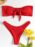 New Bikini Bottoms Women's Swimsuit Low Waisted Bottom Solid Red Swimwear Thong Beachwear Brazilian Bathing Suit Summer