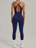 Padded One-Piece Yoga Clothes Sportswear Women's Gym Push Up Workout Clothes Fitness Sports Fitness Wear Yoga Jumpsuit